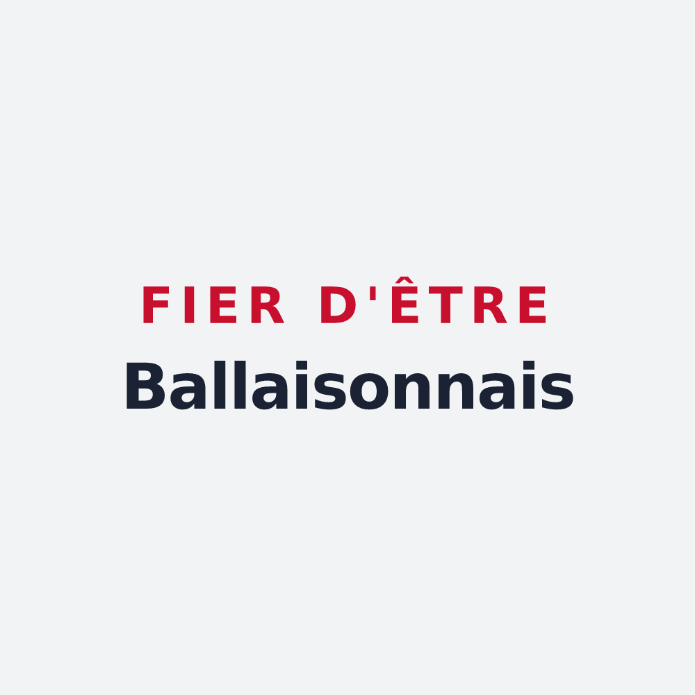 Poster « Fier d'être Ballaisonnais » — design pour Ballaison