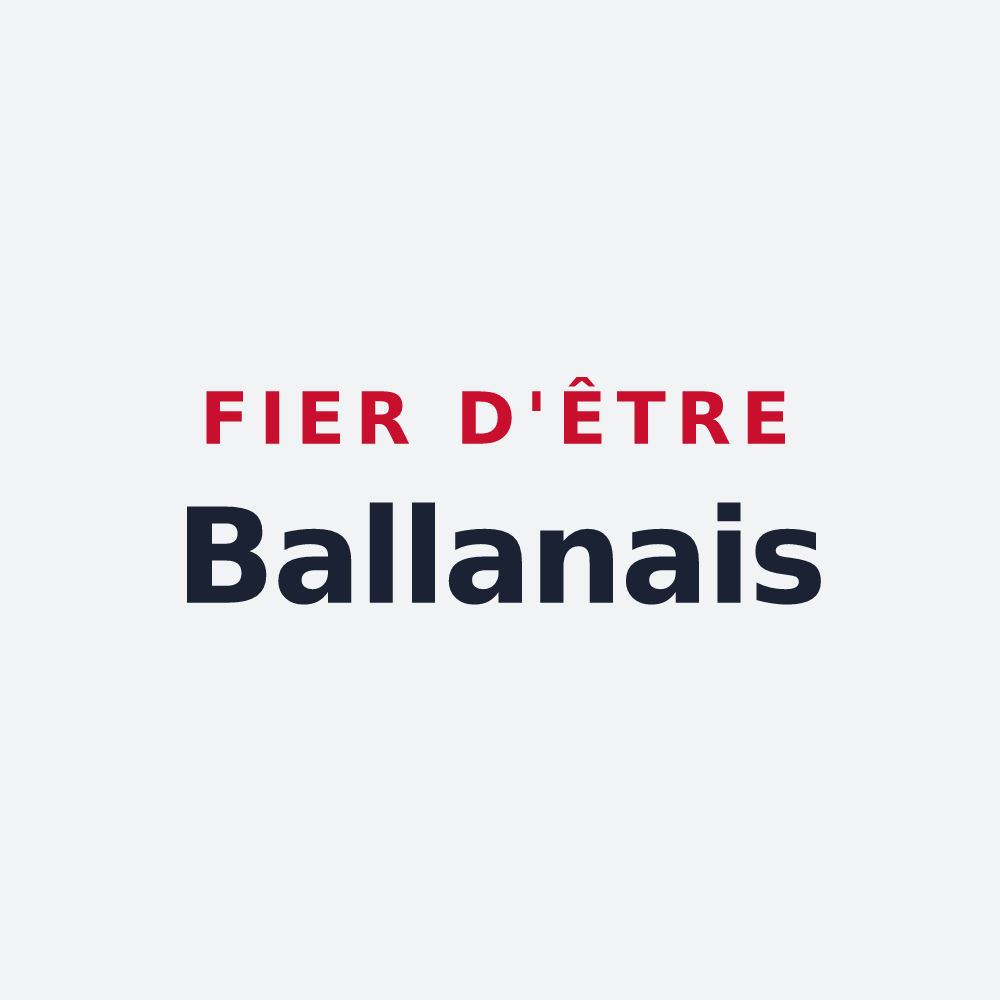Poster « Fier d'être Ballanais » — design pour Ballan-Miré