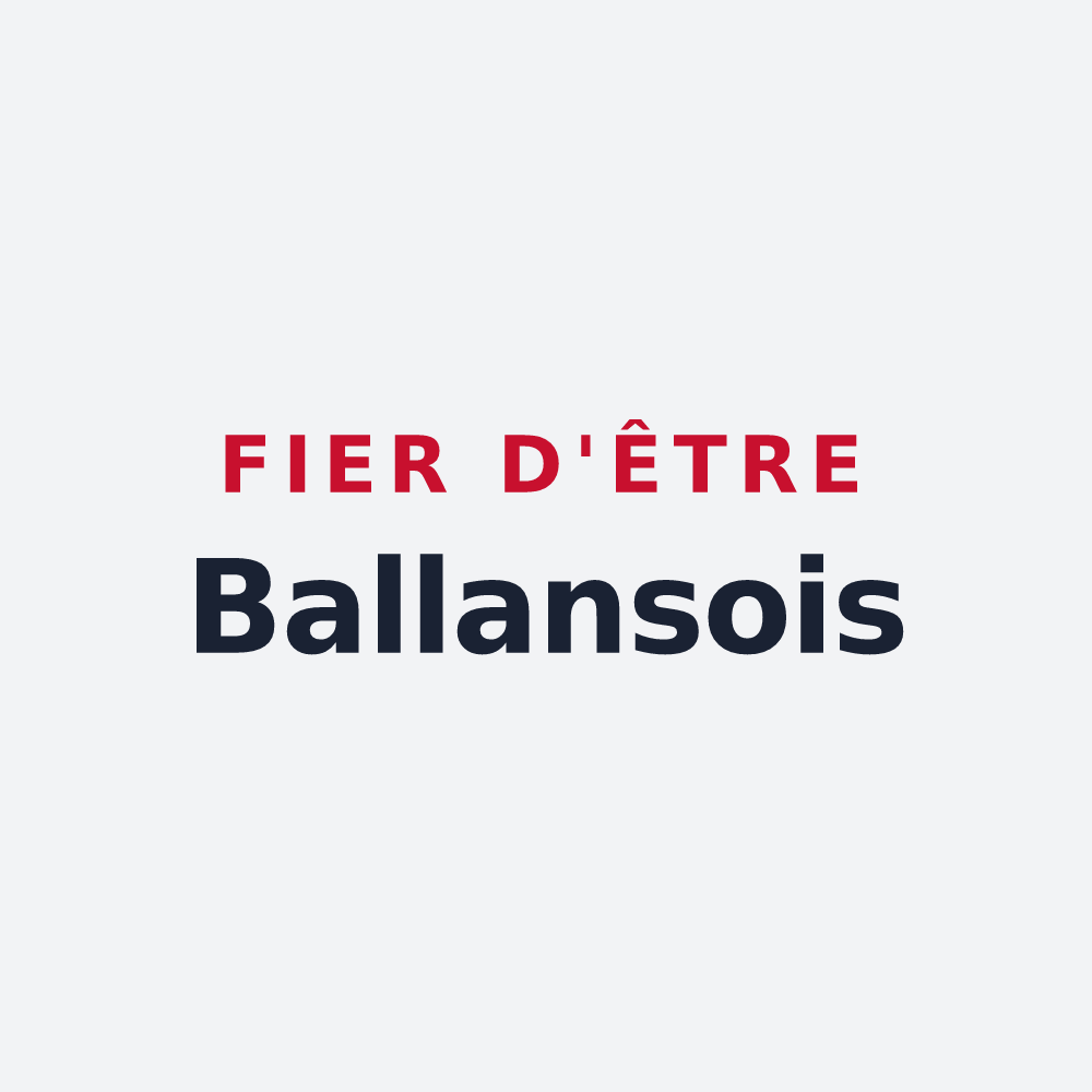 Poster « Fier d'être Ballansois » — design pour Ballans