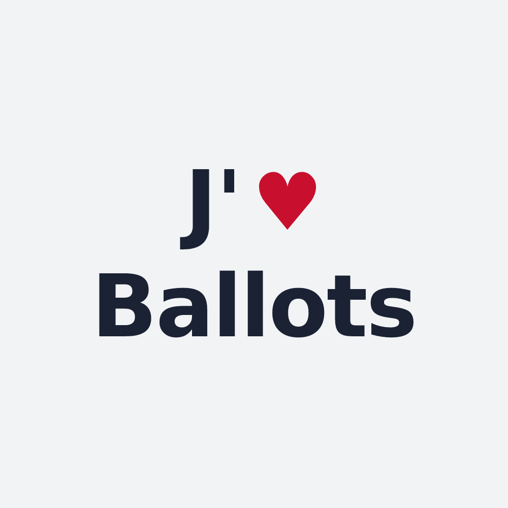 Poster personnalisé Ballots — design J'aime Ballots
