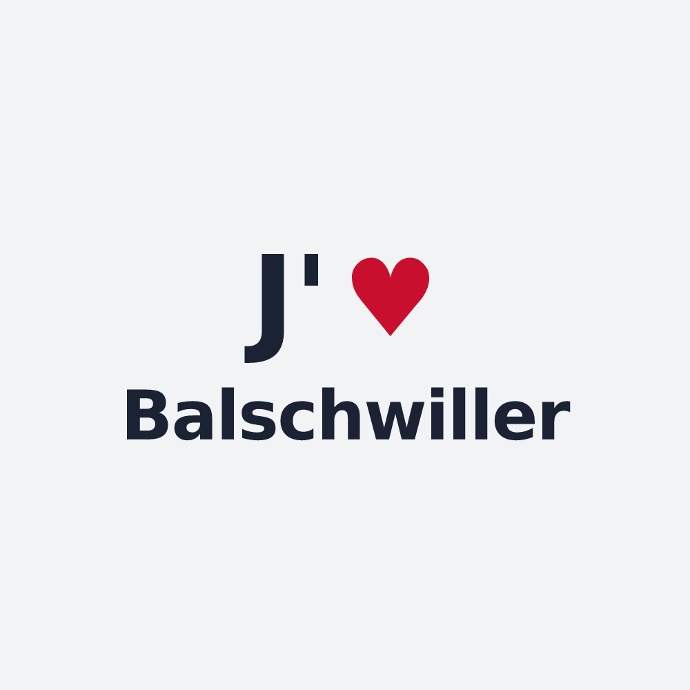 Poster personnalisé Balschwiller — design J'aime Balschwiller