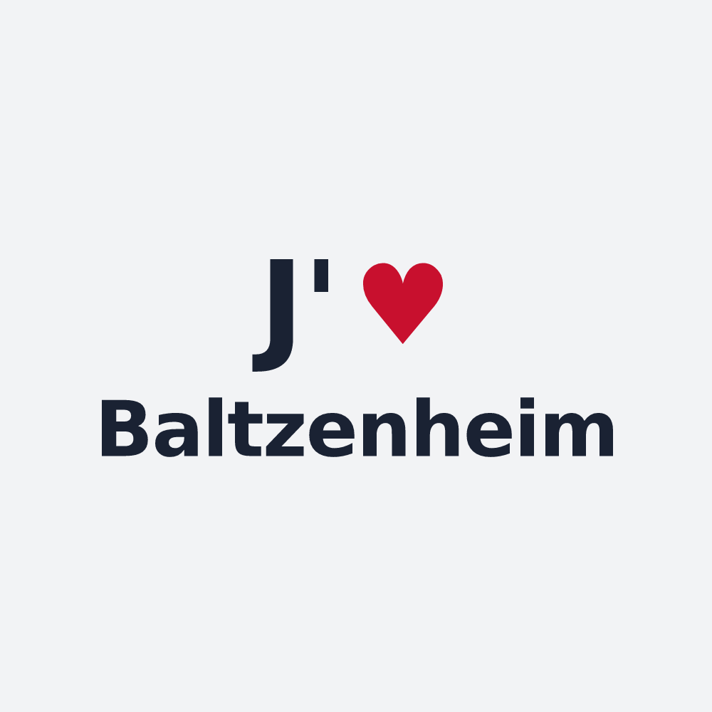 Poster personnalisé Baltzenheim — design J'aime Baltzenheim