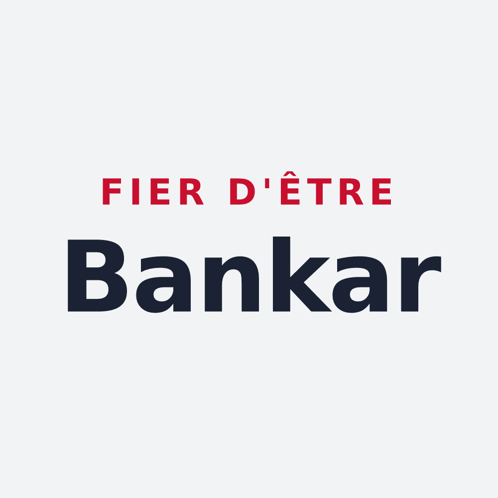 Poster « Fier d'être Bankar » — design pour Banca