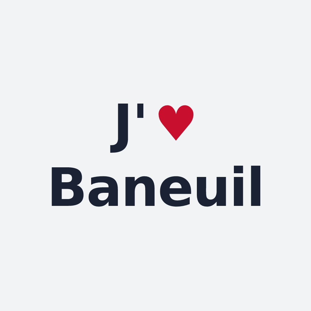 Poster personnalisé Baneuil — design J'aime Baneuil