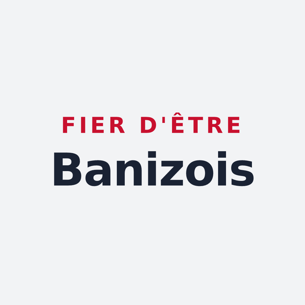 Poster « Fier d'être Banizois » — design pour Banize