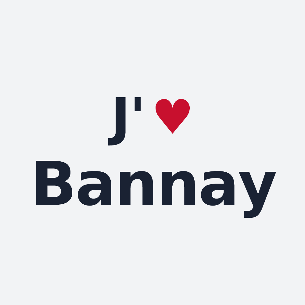 Poster personnalisé Bannay — design J'aime Bannay