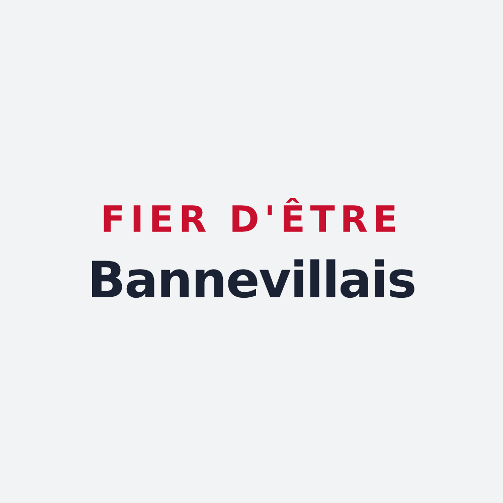 Poster « Fier d'être Bannevillais » — design pour Banneville-la-Campagne