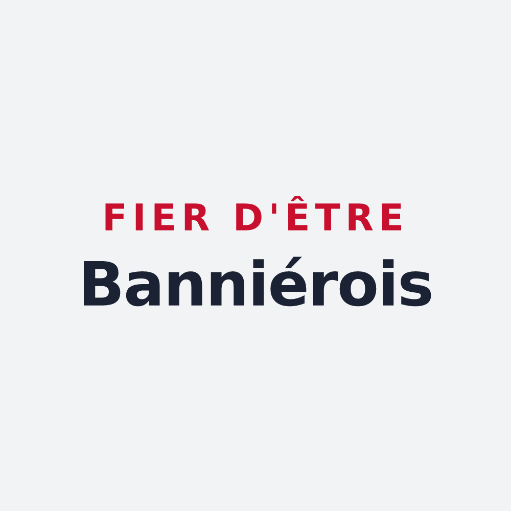 Poster « Fier d'être Banniérois » — design pour Bannières