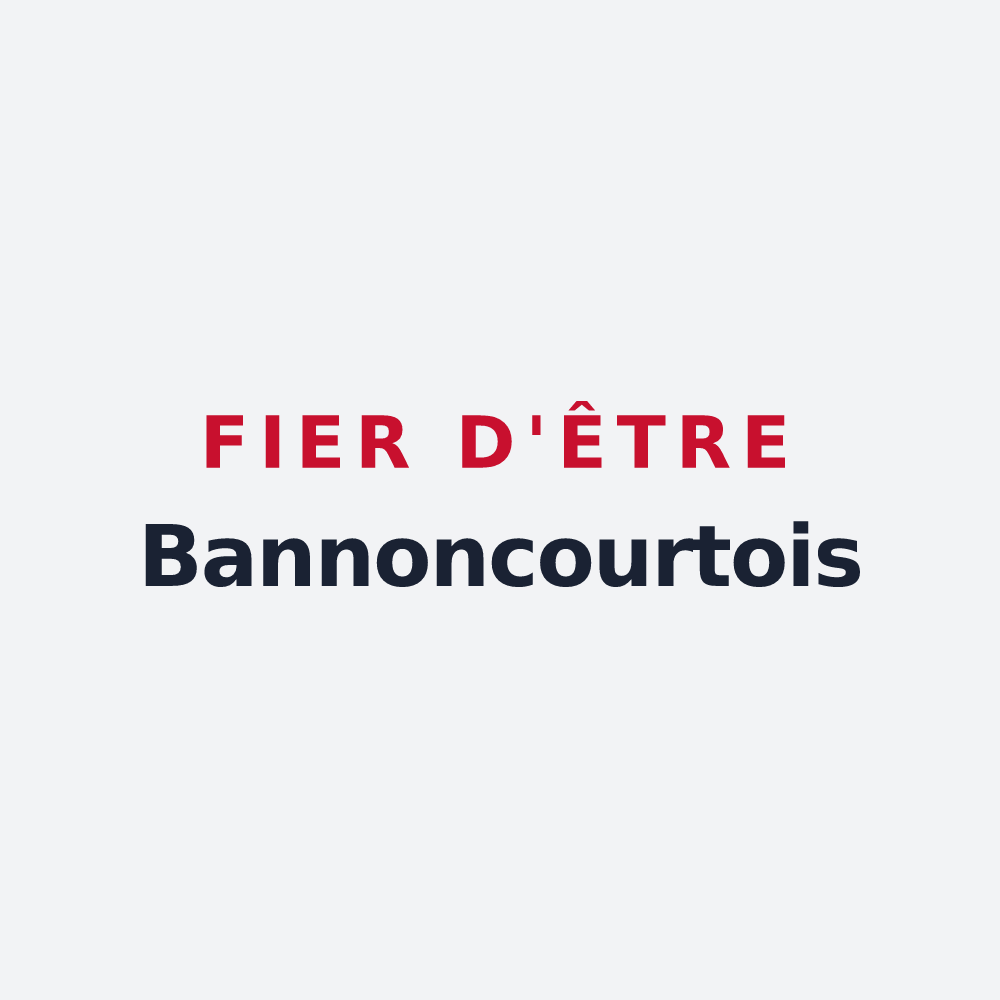 Poster « Fier d'être Bannoncourtois » — design pour Bannoncourt