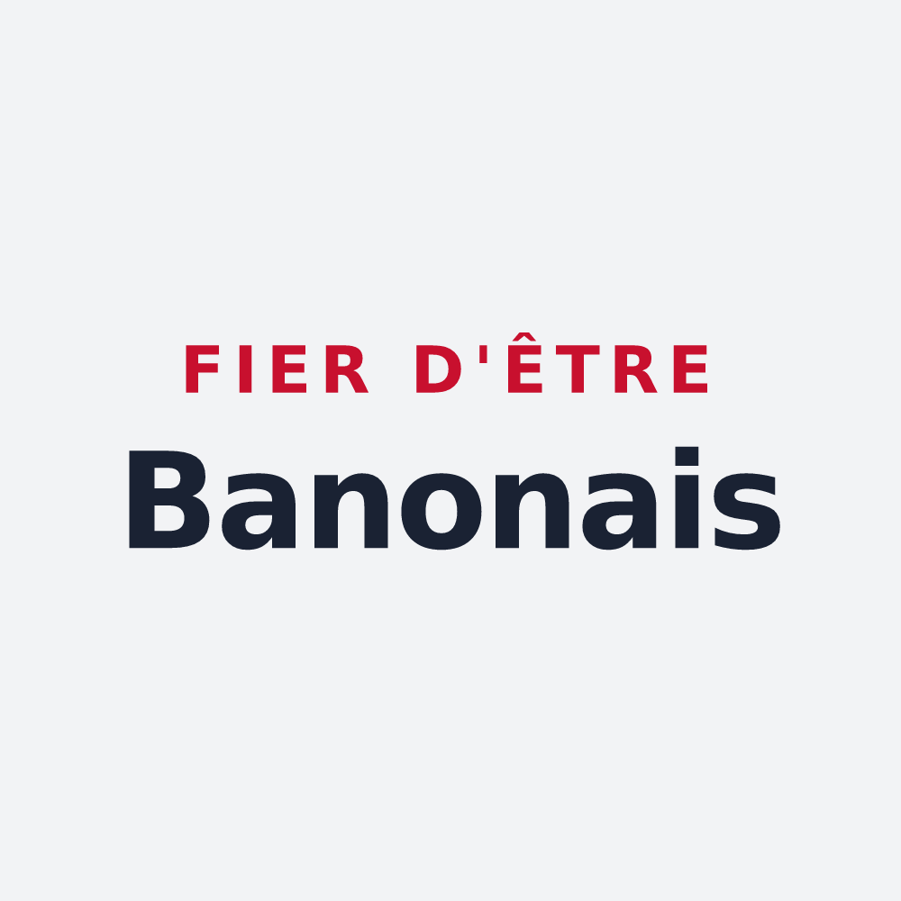 Poster « Fier d'être Banonais » — design pour Banon