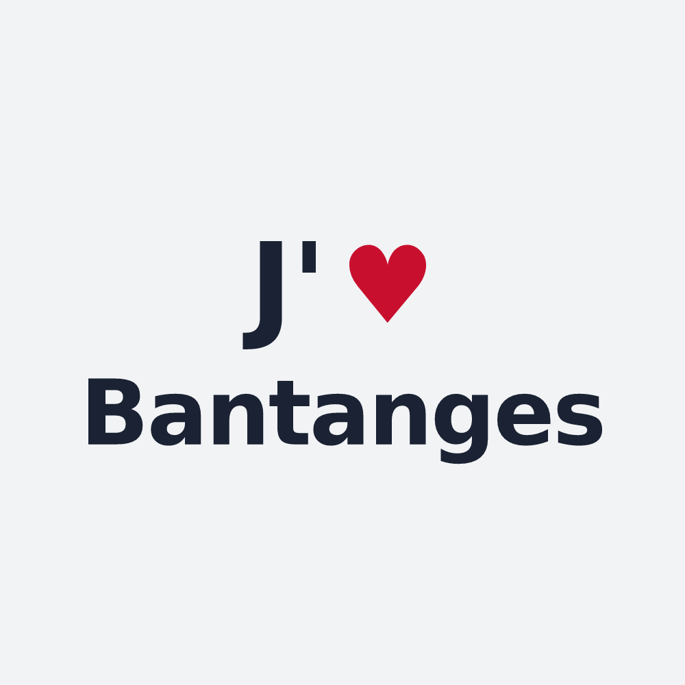 Poster personnalisé Bantanges — design J'aime Bantanges