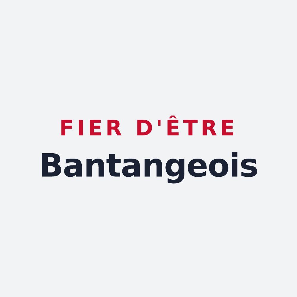 Poster « Fier d'être Bantangeois » — design pour Bantanges