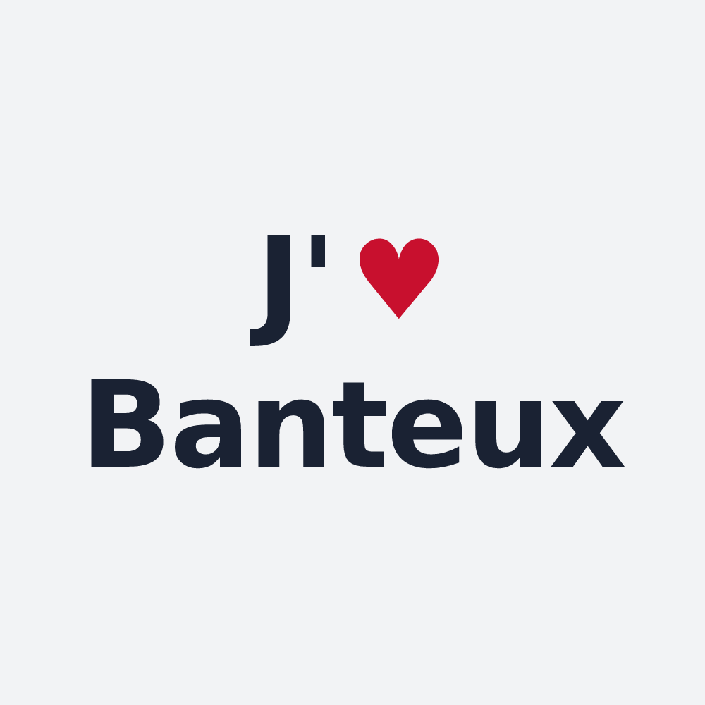Poster personnalisé Banteux — design J'aime Banteux