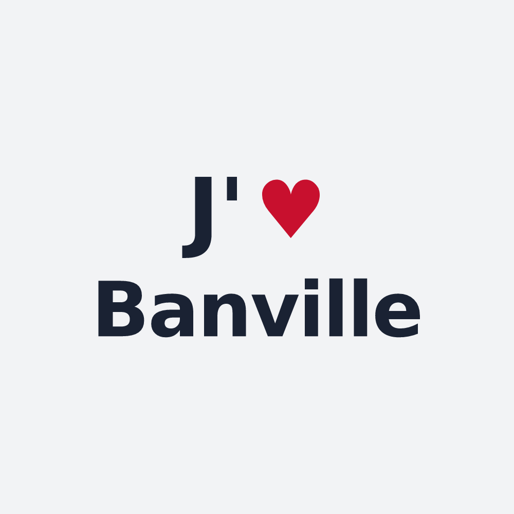 Poster personnalisé Banville — design J'aime Banville