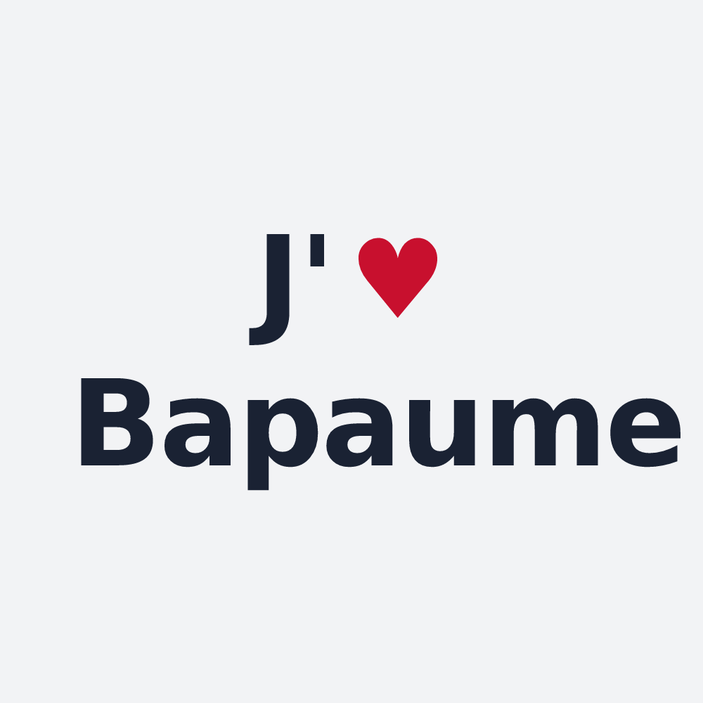 Poster personnalisé Bapaume — design J'aime Bapaume