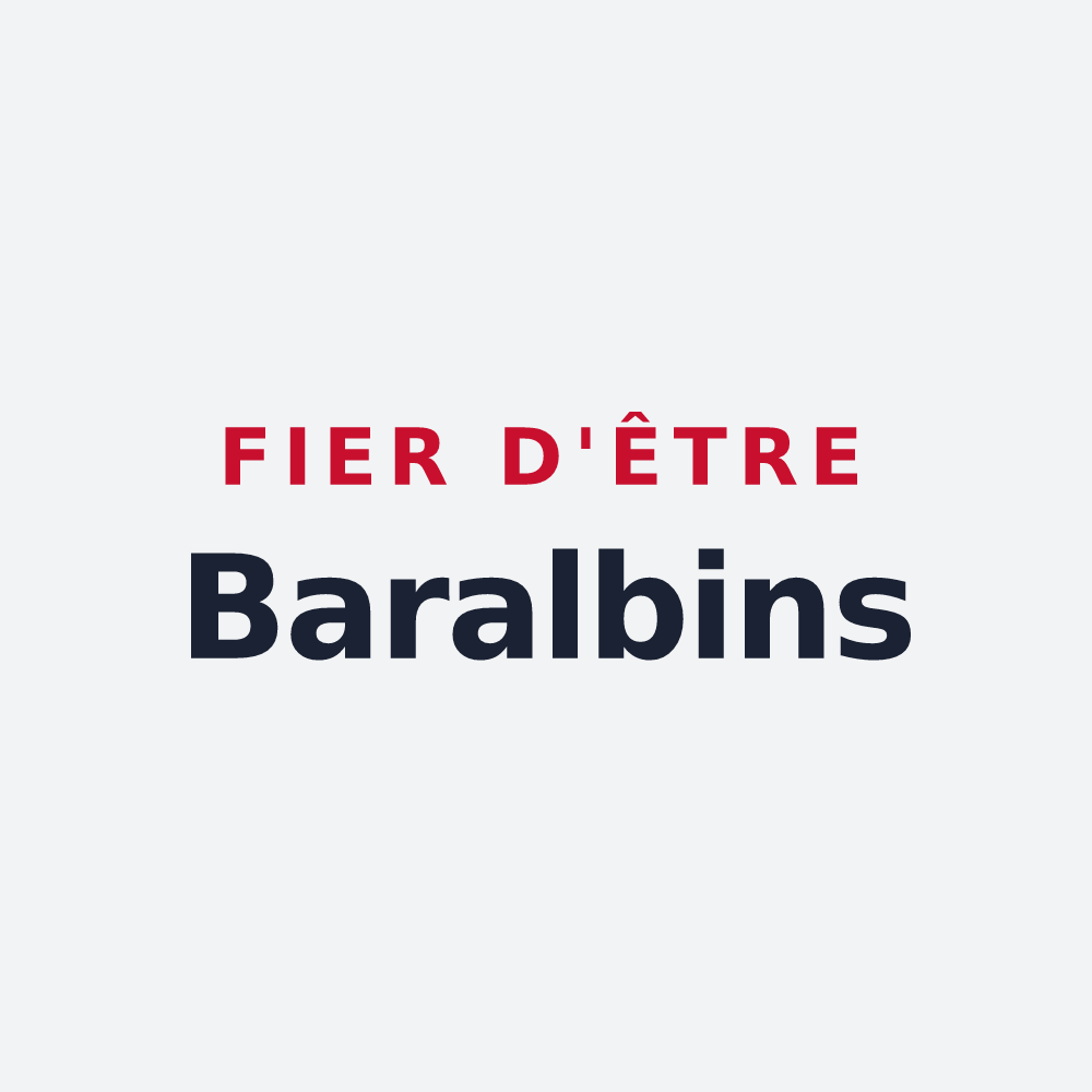 Poster « Fier d'être Baralbins » — design pour Bar-sur-Aube