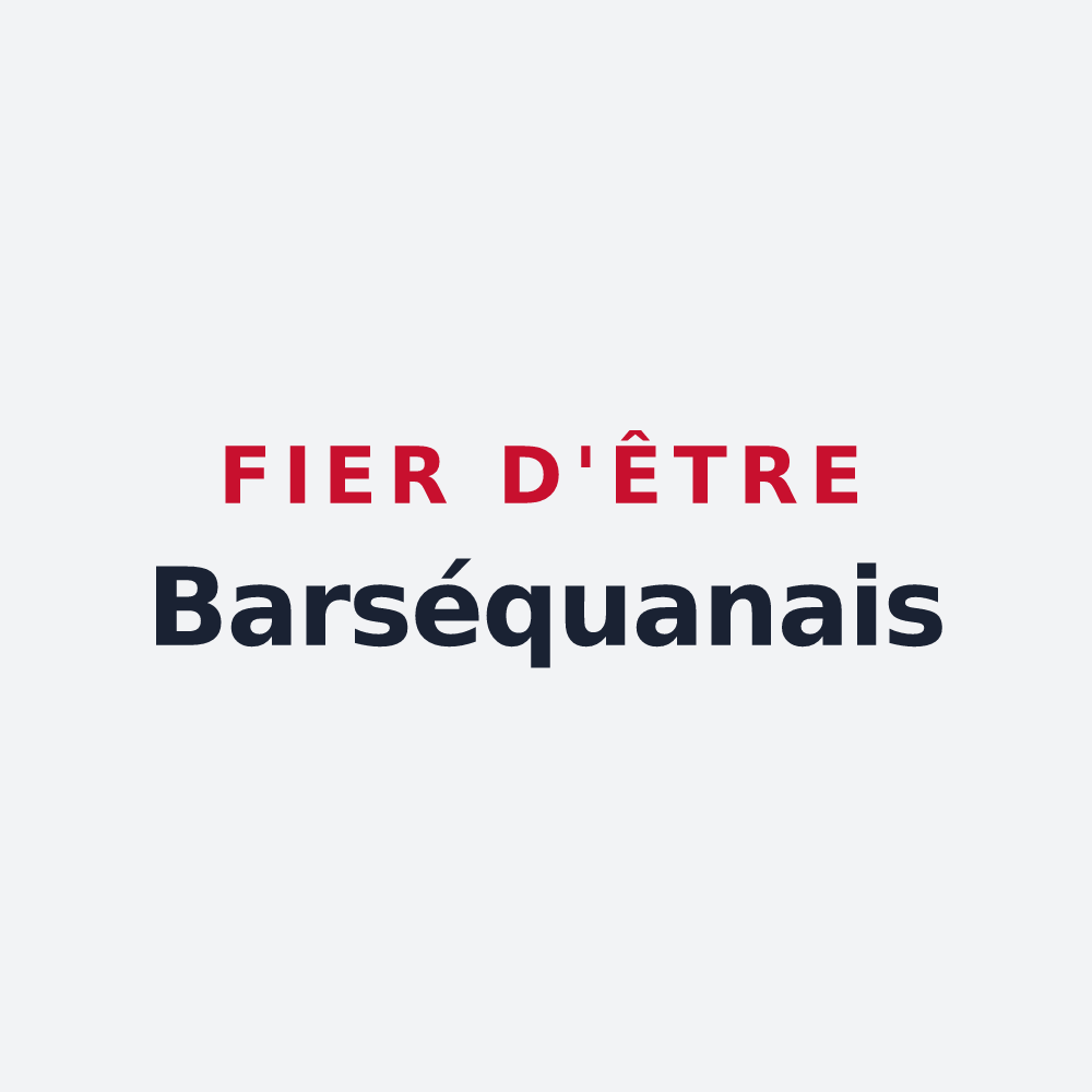 Poster « Fier d'être Barséquanais » — design pour Bar-sur-Seine
