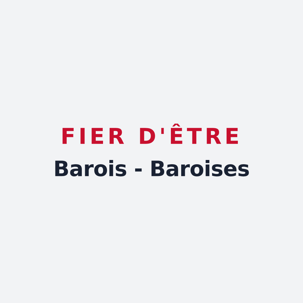 Poster « Fier d'être Barois - Baroises » — design pour Bar