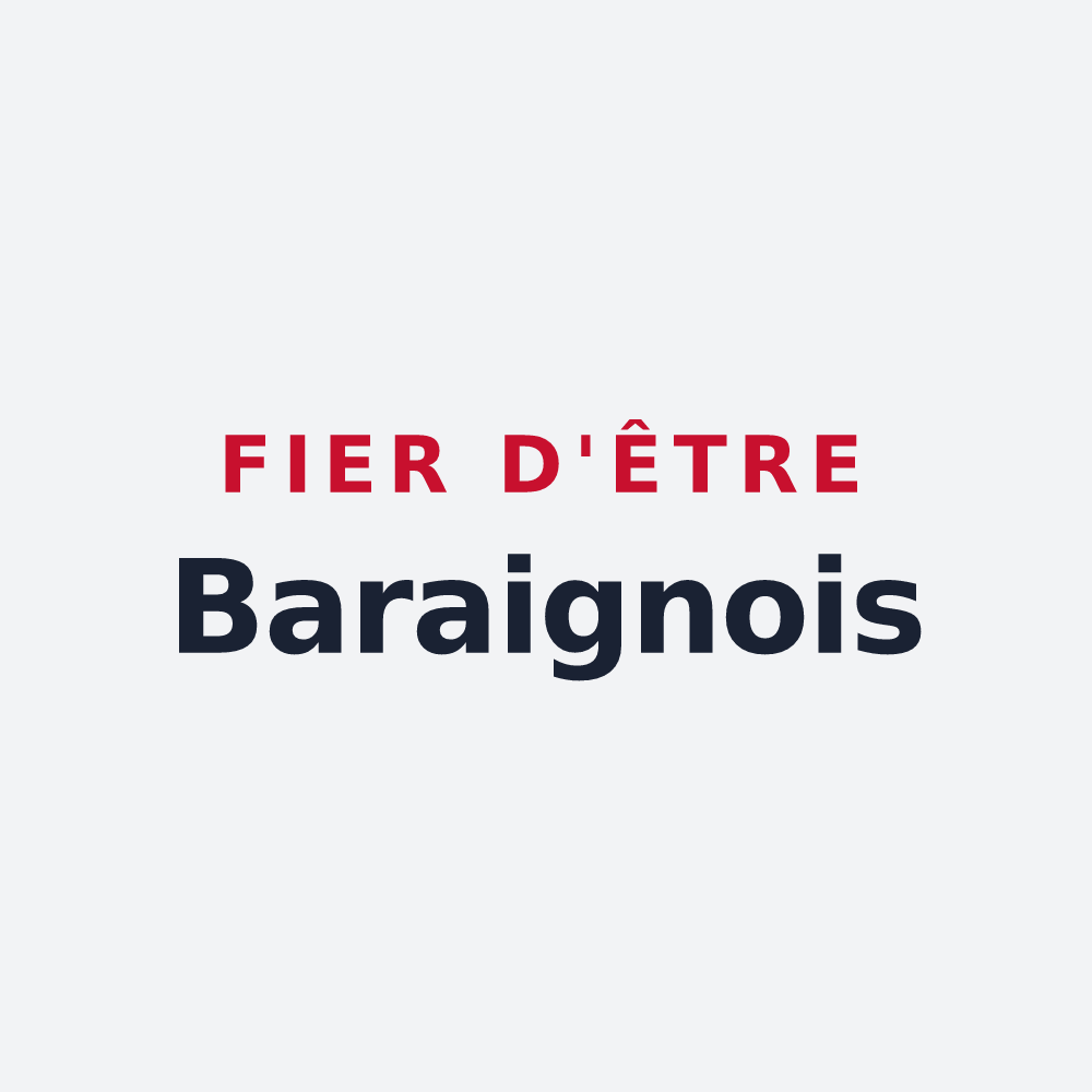 Poster « Fier d'être Baraignois » — design pour Baraigne