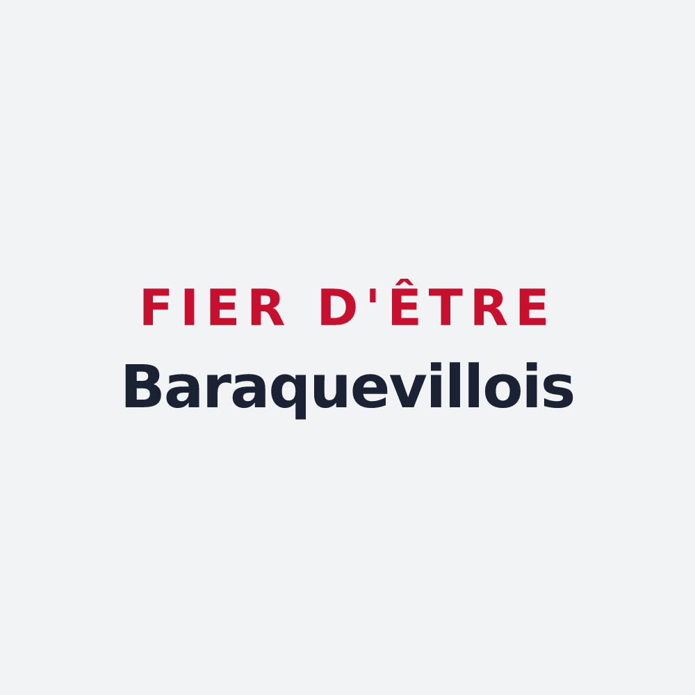 Poster « Fier d'être Baraquevillois » — design pour Baraqueville