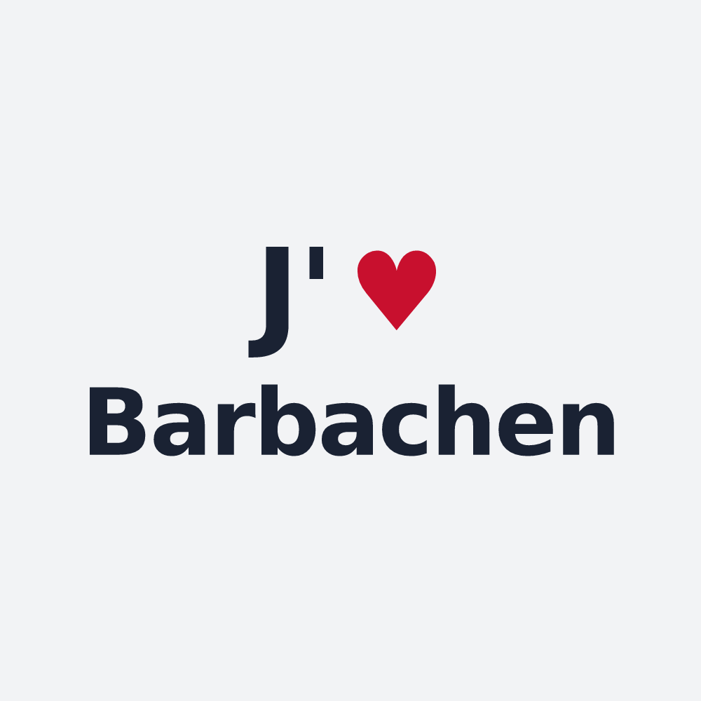 Poster personnalisé Barbachen — design J'aime Barbachen