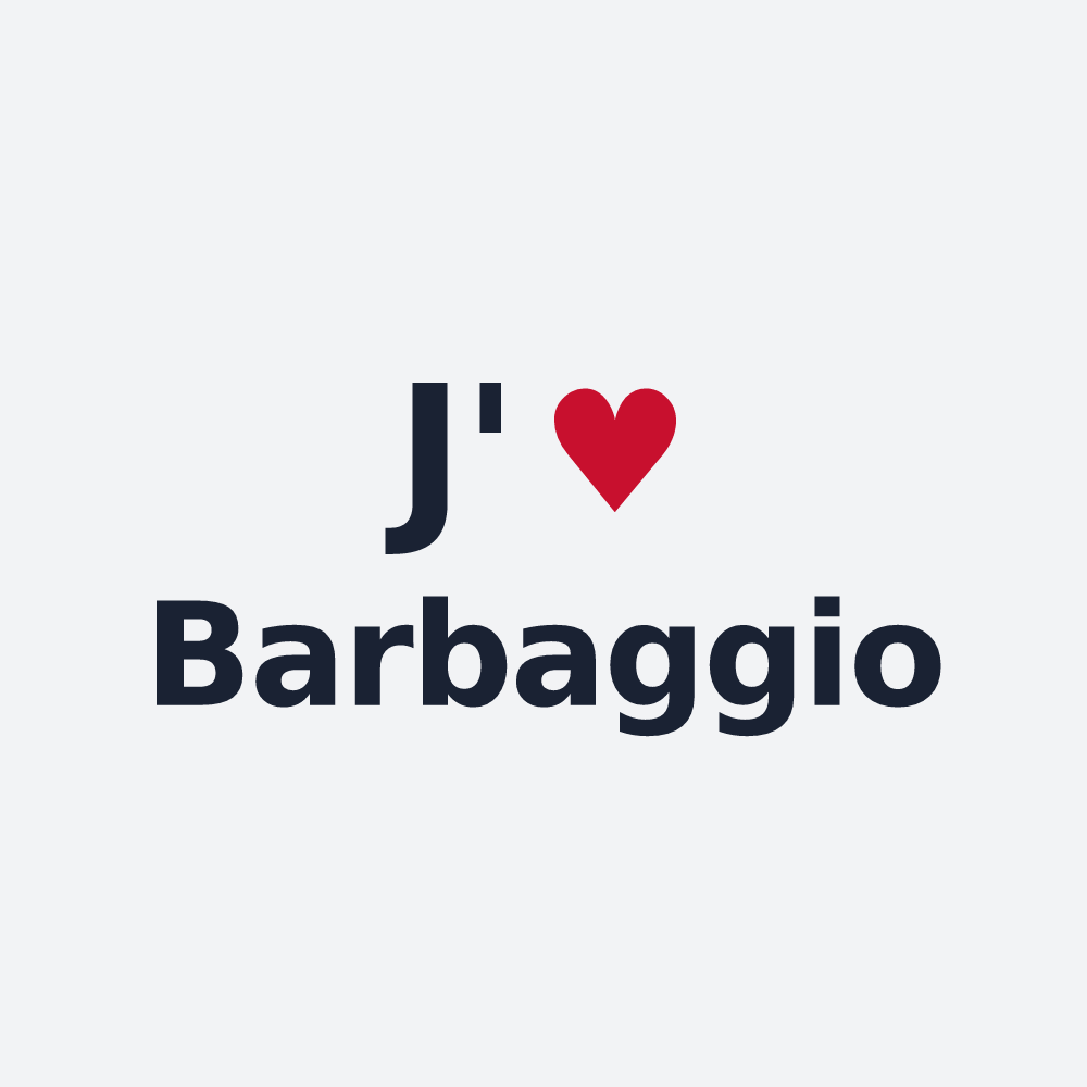 Poster personnalisé Barbaggio — design J'aime Barbaggio