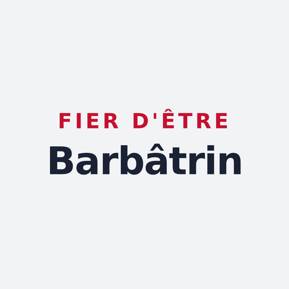Poster « Fier d'être Barbâtrin » — design pour Barbâtre