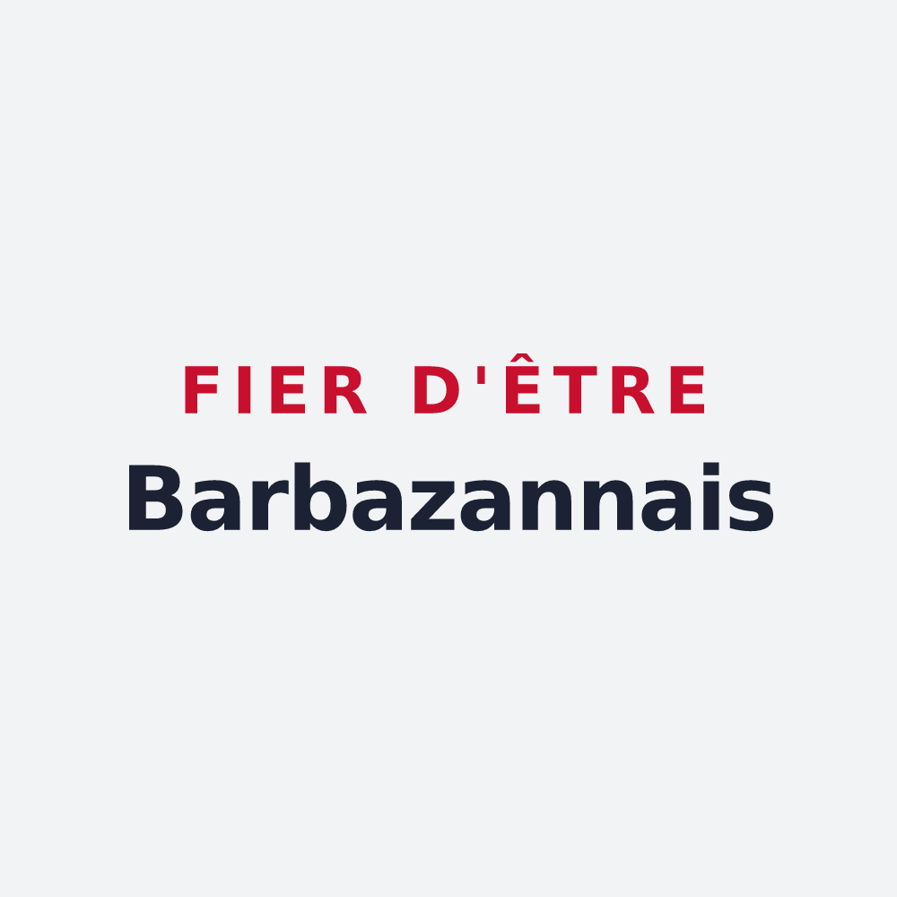 Poster « Fier d'être Barbazannais » — design pour Barbazan-Debat