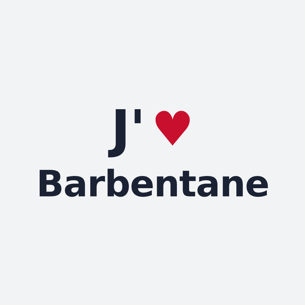 Poster personnalisé Barbentane — design J'aime Barbentane