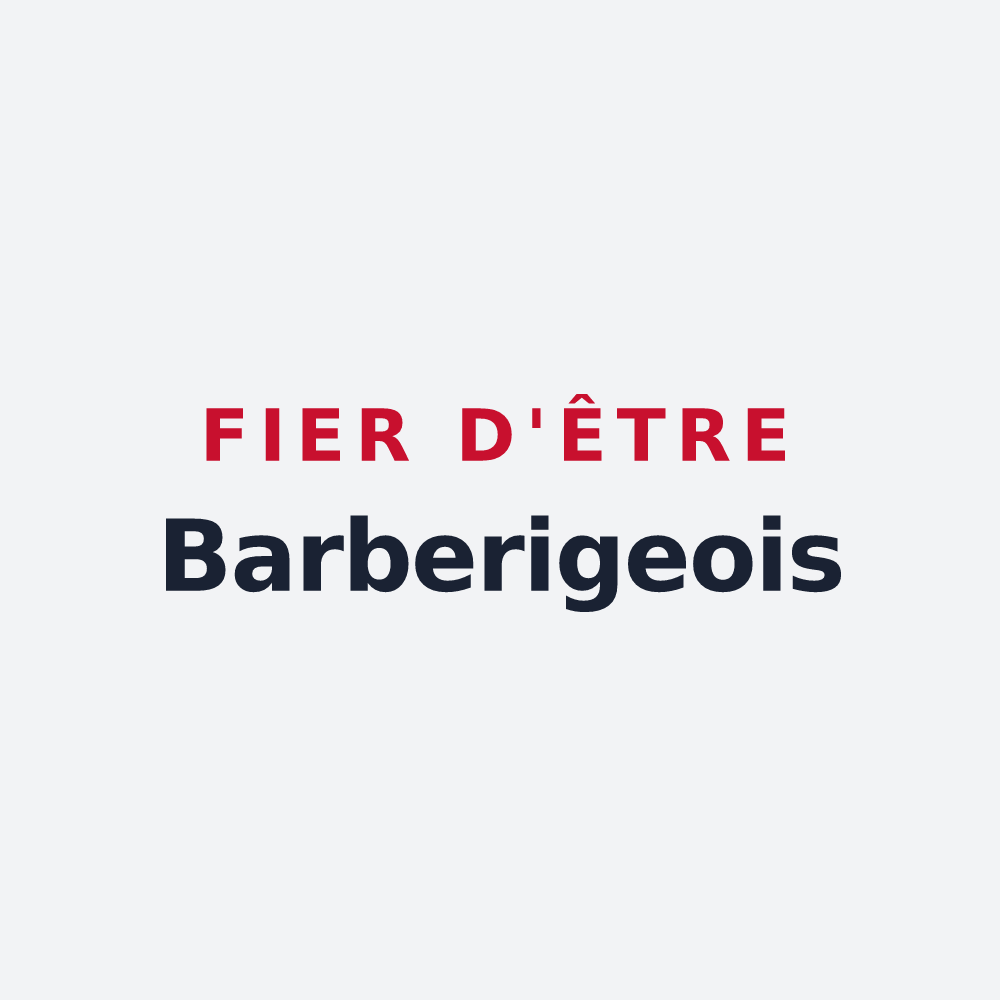 Poster « Fier d'être Barberigeois » — design pour Barbery
