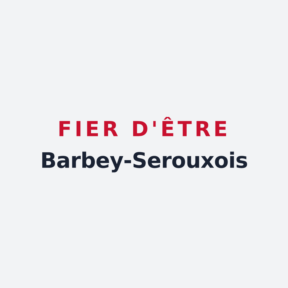 Poster « Fier d'être Barbey-Serouxois » — design pour Barbey-Seroux