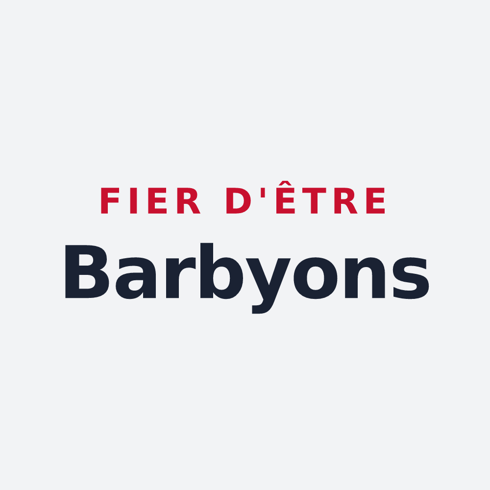Poster « Fier d'être Barbyons » — design pour Barby
