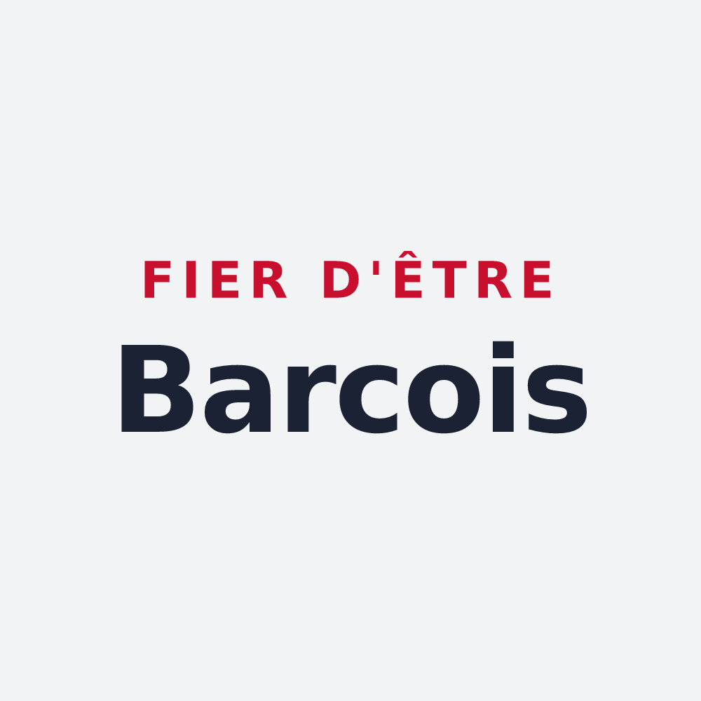 Poster « Fier d'être Barcois » — design pour Barc