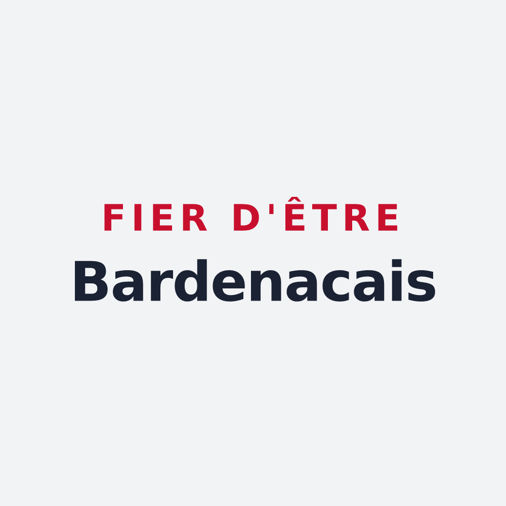 Poster « Fier d'être Bardenacais » — design pour Bardenac