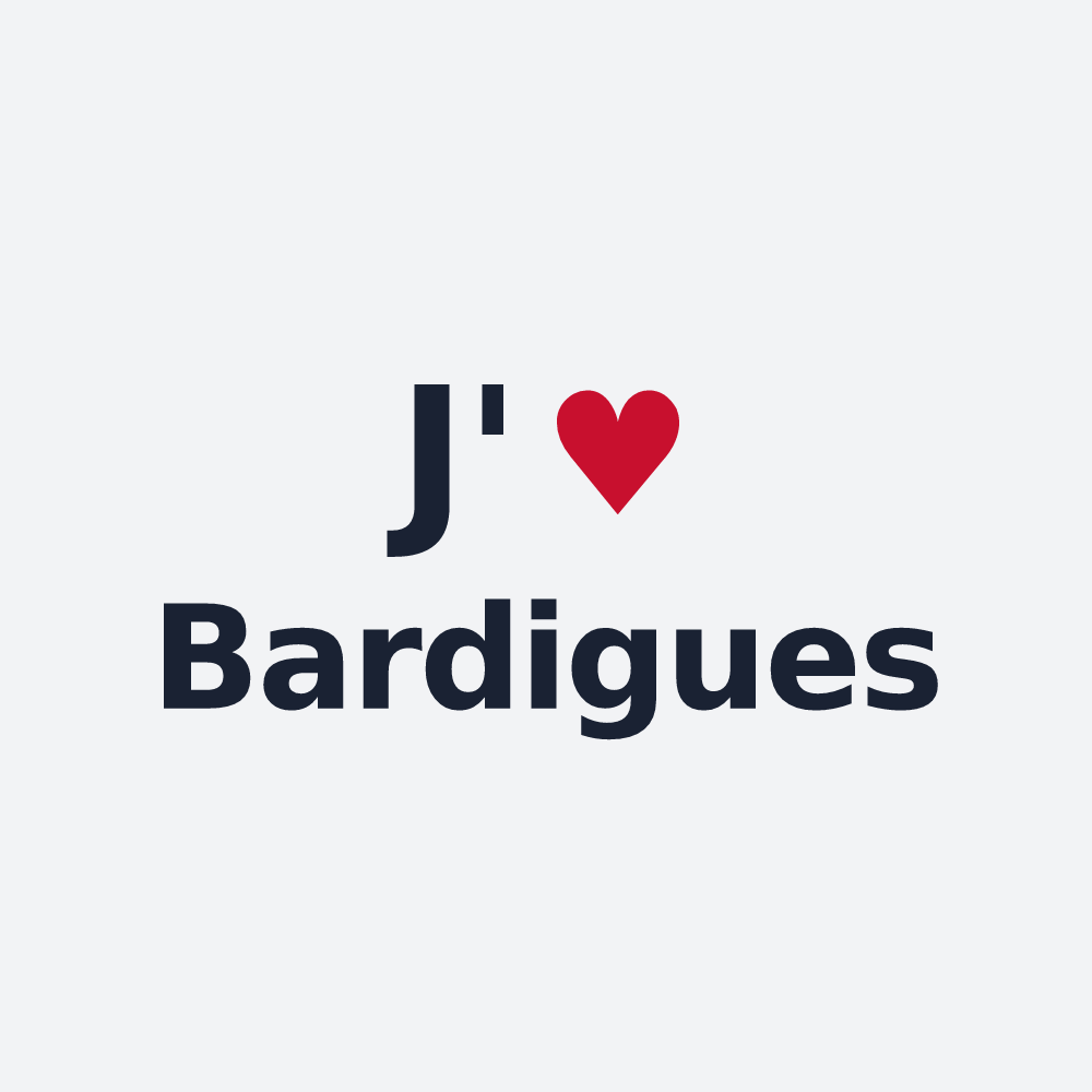 Poster personnalisé Bardigues — design J'aime Bardigues