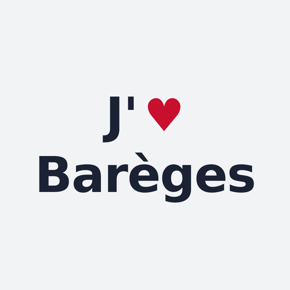 Poster personnalisé Barèges — design J'aime Barèges