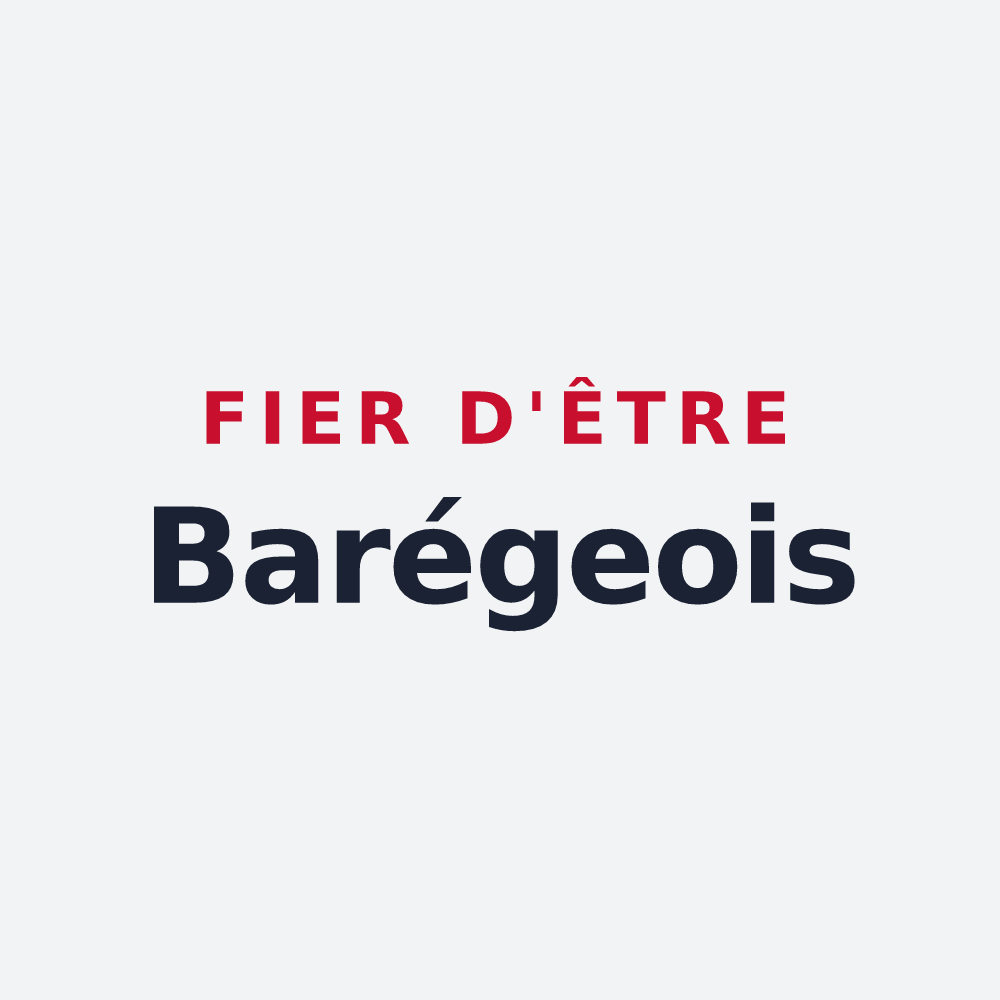 Poster « Fier d'être Barégeois » — design pour Barèges