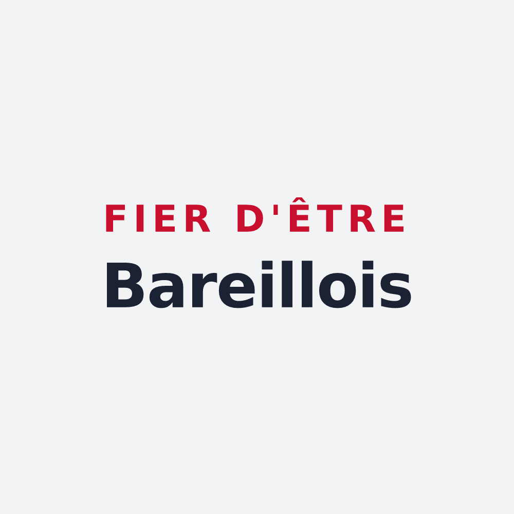 Poster « Fier d'être Bareillois » — design pour Bareilles