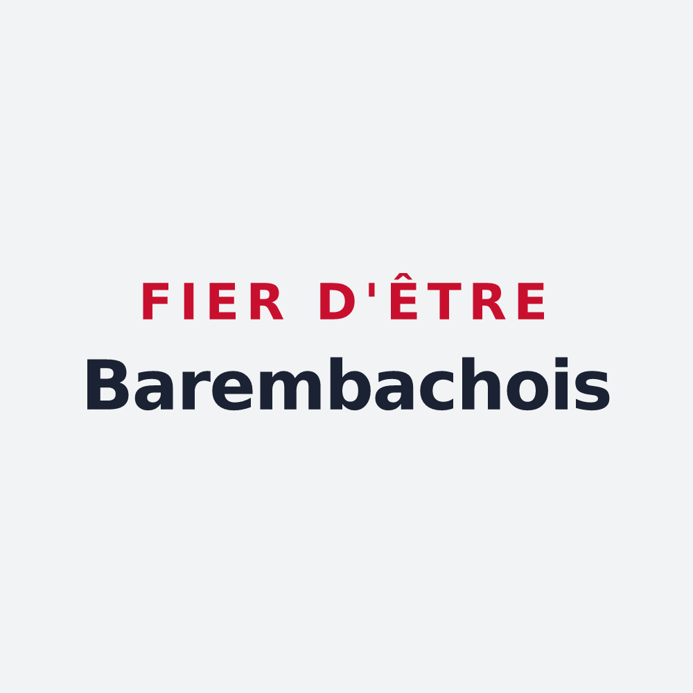 Poster « Fier d'être Barembachois » — design pour Barembach