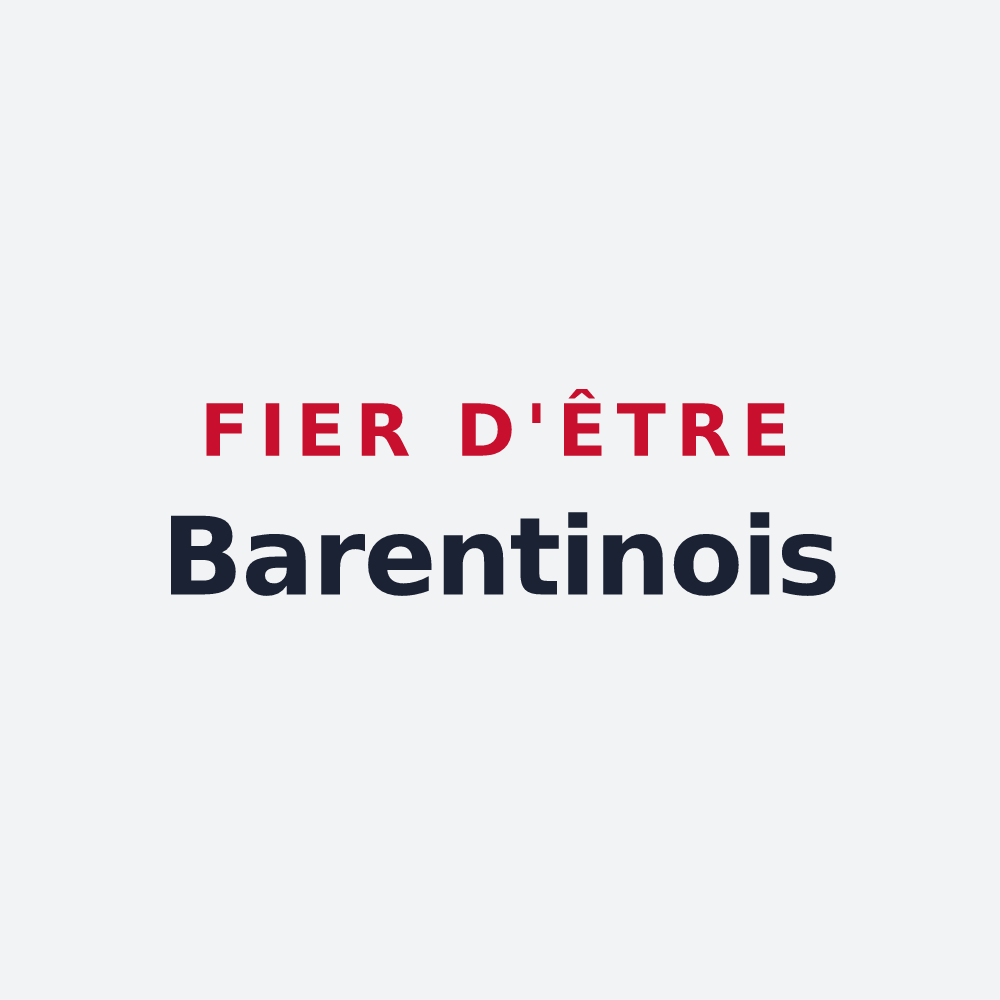 Poster « Fier d'être Barentinois » — design pour Barentin