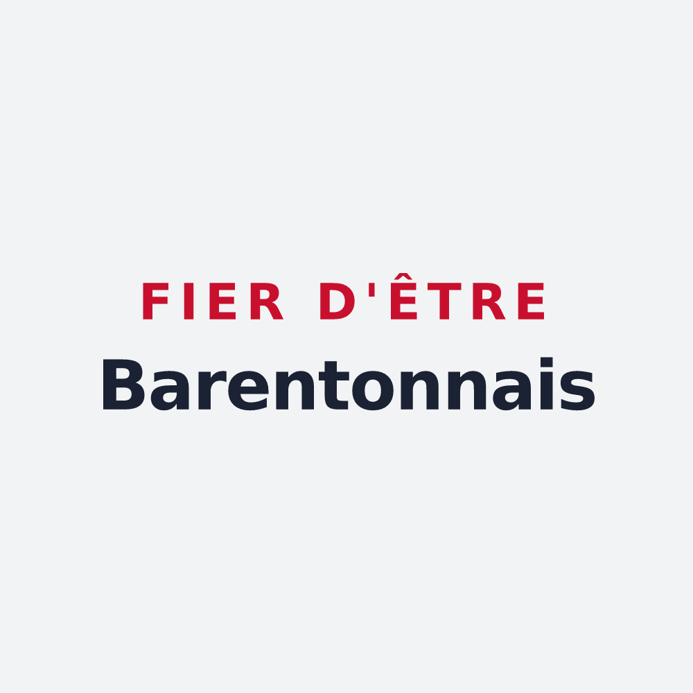 Poster « Fier d'être Barentonnais » — design pour Barenton-sur-Serre
