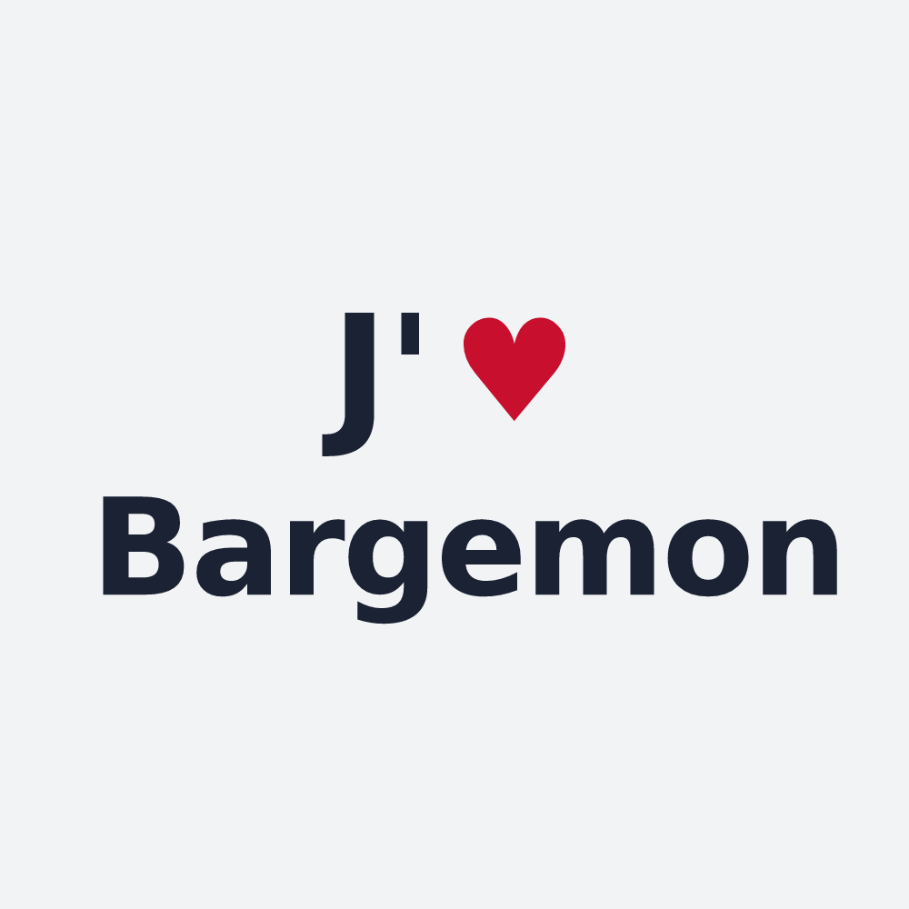 Poster personnalisé Bargemon — design J'aime Bargemon