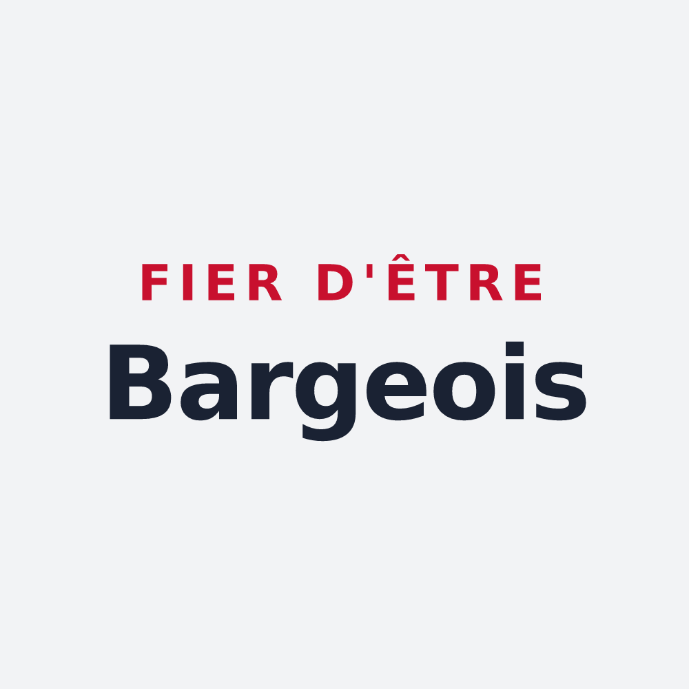 Poster « Fier d'être Bargeois » — design pour Barges