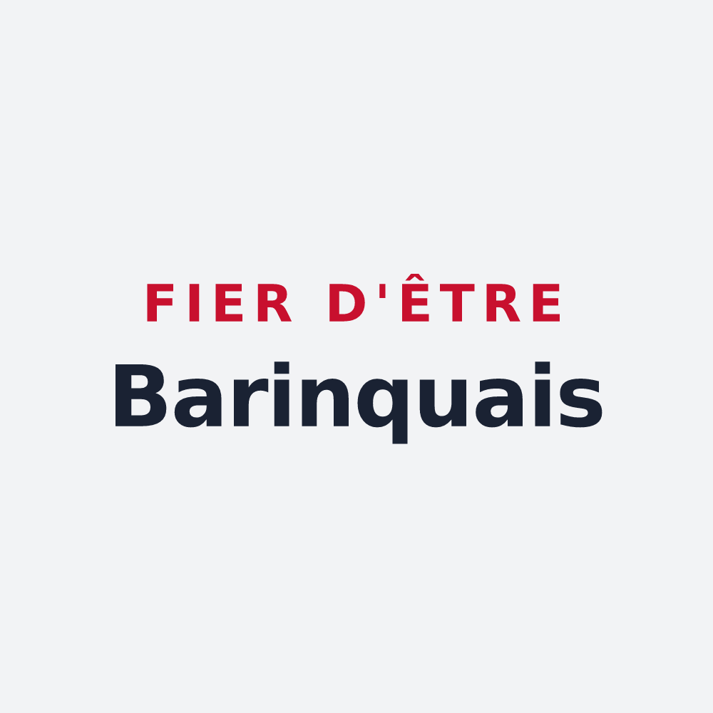 Poster « Fier d'être Barinquais » — design pour Barinque