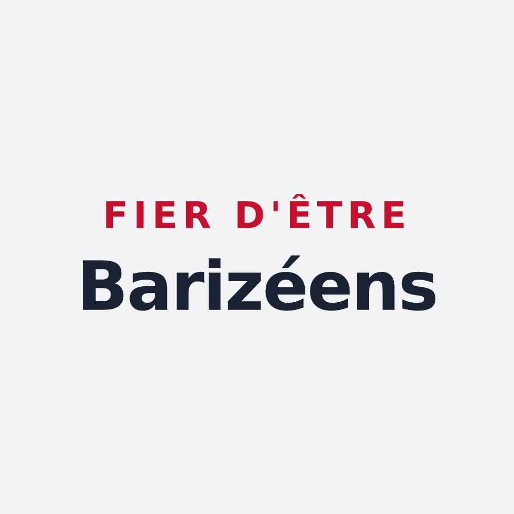 Poster « Fier d'être Barizéens » — design pour Barizey