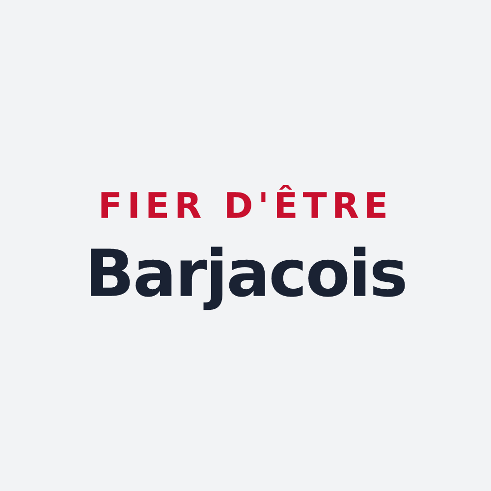 Poster « Fier d'être Barjacois » — design pour Barjac