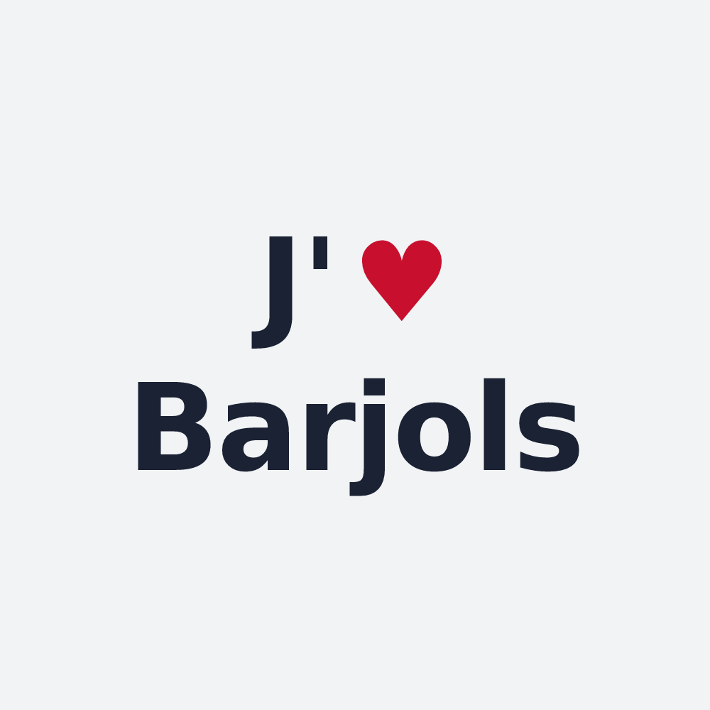 Poster personnalisé Barjols — design J'aime Barjols
