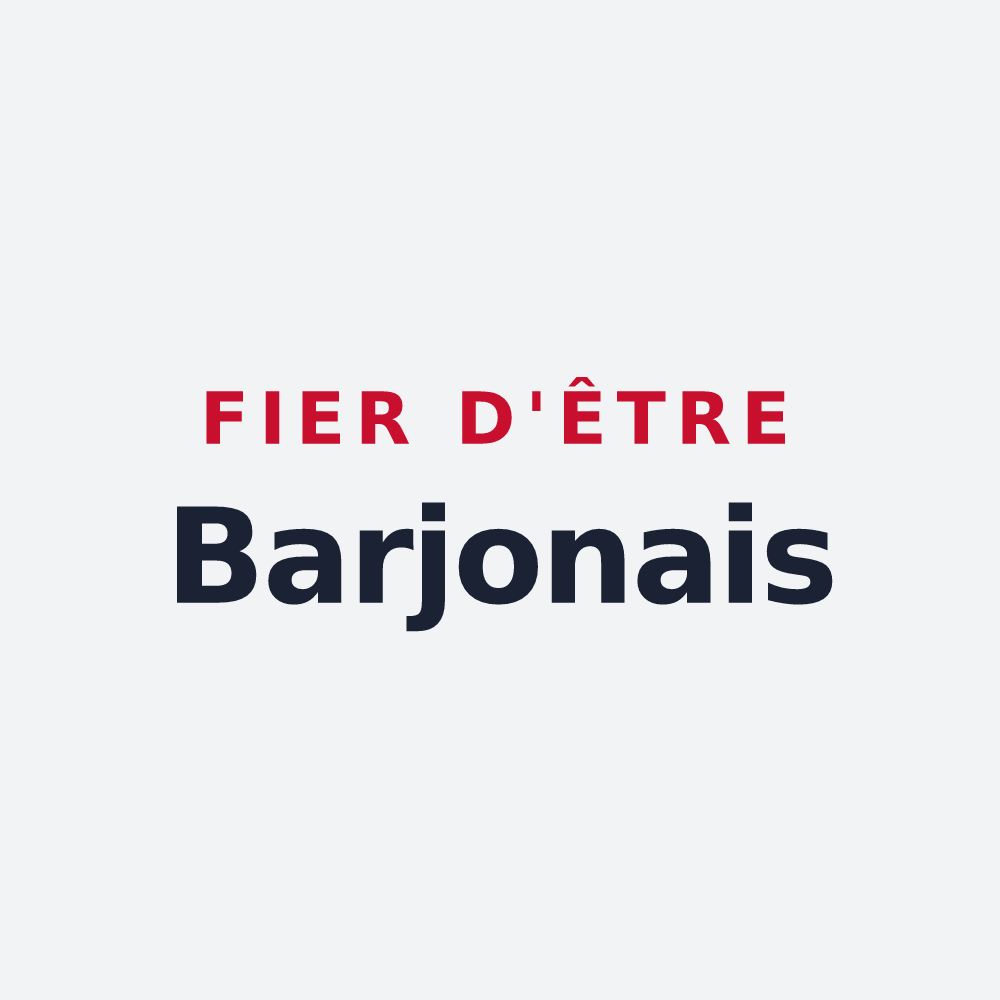 Poster « Fier d'être Barjonais » — design pour Barjon
