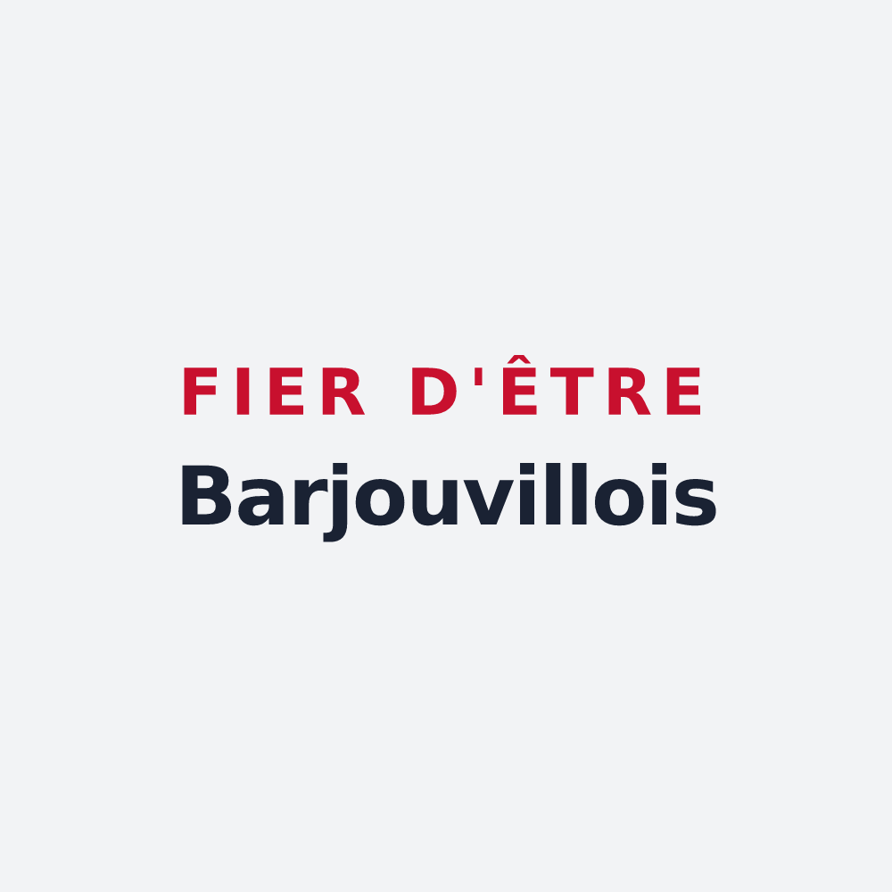 Poster « Fier d'être Barjouvillois » — design pour Barjouville