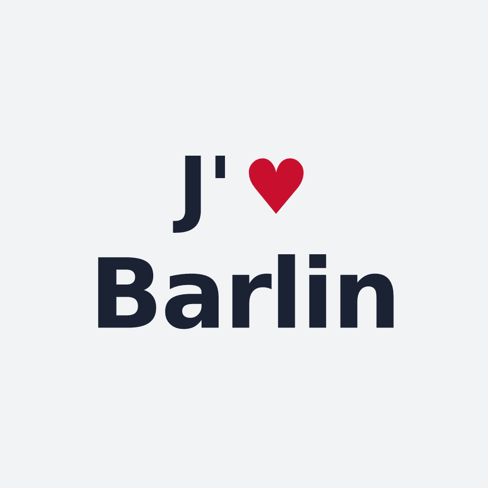 Poster personnalisé Barlin — design J'aime Barlin